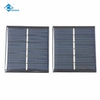 3V Thermodynamic Poly Crystalline Solar Panel ZW-6055 Customized Poly Mini Epoxy Solar Panel 0.47W