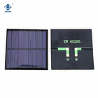 5.5V Mini Epoxy Resin Solar Panel ZW-6565-5.5V Customized Size Poly Crystalline Solar Cell 0.6W