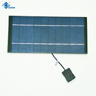 5W PET Laminated Solar Panel ZW-270130-P Semi-Flexible Thin Film Solar Panel Camping Charger 5V