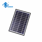6V 6W hybrid solar power system ZW-6W-6V poly cristalline solar panel for loem laptop solar charge