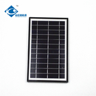 ZW-7W Glass Laminated Solar Panel 7W 6V aluminum frame filexable solar charger