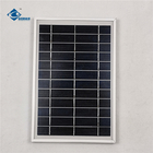 6V 6W  mini portable solar power system ZW-6W-6V Glass Laminated Solar Panel