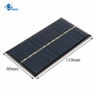 0.9W Custom Small Size Epoxy Resin Solar Panel 6V For solar power novelties ZW-11060 23g