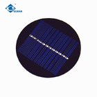 0.4 Watt transparent thin film solar panel ZW-R75 Round Shaped Φ75X2.5mm Mini Solar Panels 6V