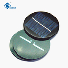 0.4 Watt transparent thin film solar panel ZW-R75 Round Shaped Φ75X2.5mm Mini Solar Panels 6V