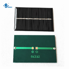 5.5V Customized Small Epoxy Mini Solar Panel ZW-6442-M Lightweight Epoxy Resin Solar Panel 0.4W