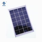 6V 6W Glass Laminated Solar Panel ZW-6W-6V high power efficiency poly cristalline solar