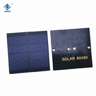 0.8W Semi-flexible Solar Panels ZW-8080-P Square PET Portable Solar Panels 2V Customizable Solar Panels