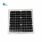 15W 18V Glass Laminated Photovoltaic Solar Panels ZW-15W-18V-M Mono Transparent Solar Panels Charger