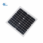 15W 18V Glass Laminated Photovoltaic Solar Panels ZW-15W-18V-M Mono Transparent Solar Panels Charger