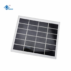 3W Portable Glass Solar Panel Charger ZW-170145 Mono Glass Paminated Solar Panels 6V 500mA