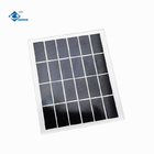3W Portable Glass Solar Panel Charger ZW-170145 Mono Glass Paminated Solar Panels 6V 500mA