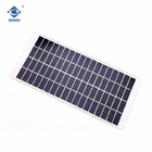 5.2W Portable Glass Solar Panel Charger ZW-255155-G Poly Glass Paminated Solar Panels 18V 290mA