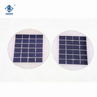 2W Round Transparent Glass Laminated Solar Panel ZW-Dia160 Camping Portable Solar Panel Charger 6V
