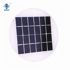 2W Round Transparent Glass Laminated Solar Panel ZW-Dia160 Camping Portable Solar Panel Charger 6V