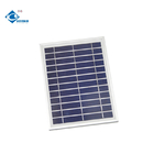 6V High Efficient Glass Solar Panel 5W Outdoor Solar Photovoltaic Panel Charger ZW-5W-6V