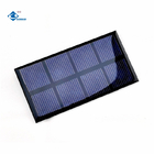 2V Customized Small Epoxy Solar Panels ZW-8343 Transparent 0.48W Poly Silicon PCB Solar Panel