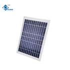 12V Wholesale High Quality ZW-8W-12V Glass Laminated Solar Panel 8W Portable Solar Panel Charger