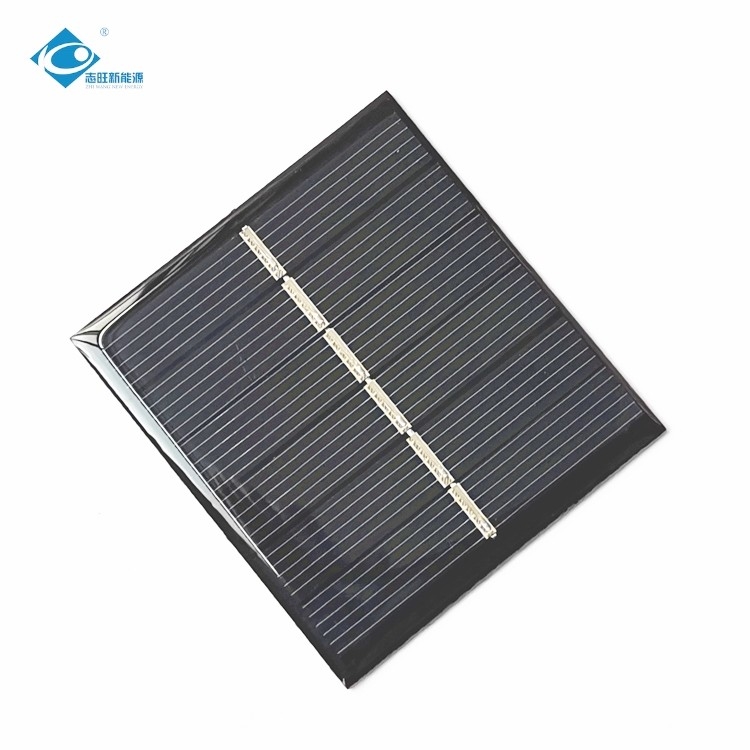 3V Thermodynamic Poly Crystalline Solar Panel ZW-6055 Customized Poly Mini Epoxy Solar Panel 0.47W