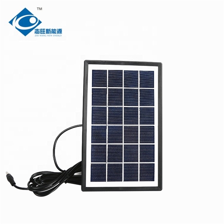 3 Watt 6V Portable Glass Laminated Solar Panels ZW-3W-6V-2 Outdoor Power Station Solar Charger 6V