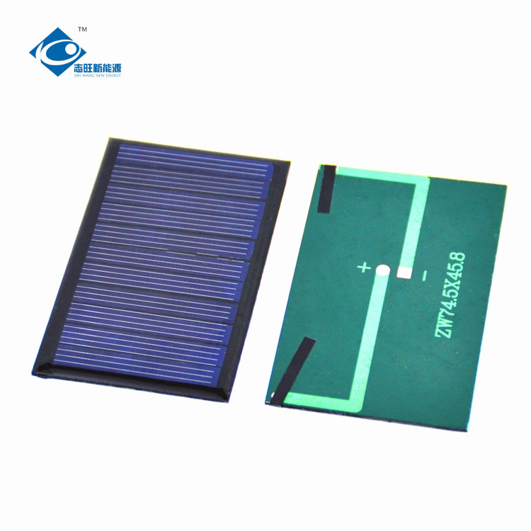 5.5V 0.4W risen energy solar panels for solar vehicle ZW-745458 mini solar photovoltaic panels