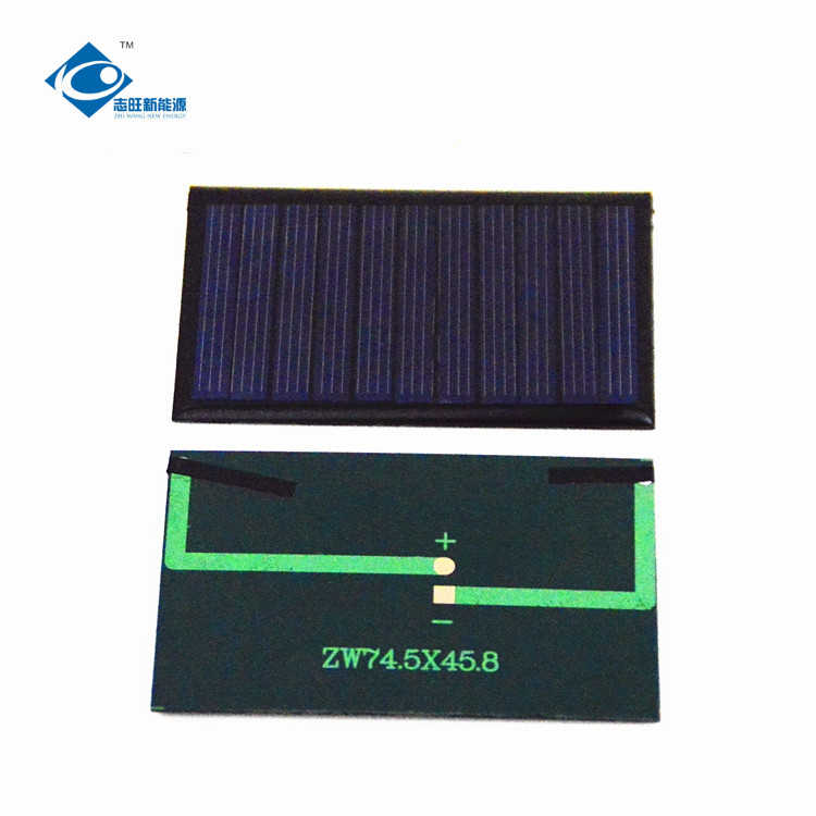 5.5V 0.4W Lightweight Silicon Solar PV Module for DIY ZW-745458 mini solar photovoltaic panels