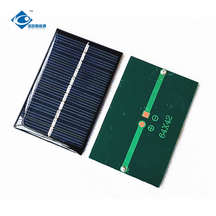 0.35W ZW-6442 Epoxy Resin Solar Panel For Solar Generator System 5.5V Photovoltaic 8.5g