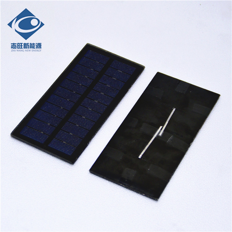 5.5V Glass Photovoltaic Solar Panel ZW-14065 Portable Solar Panel Laptop Charger 1.5W