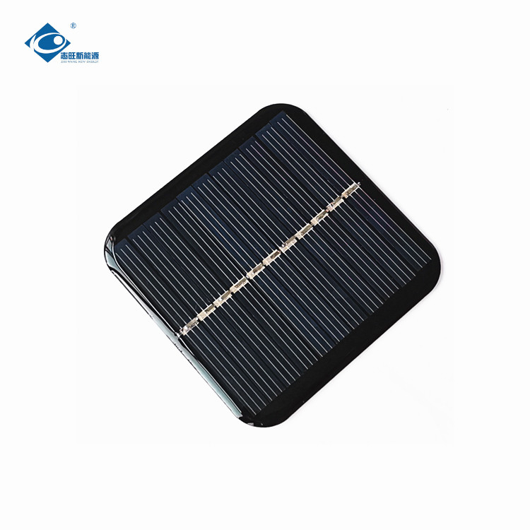 0.45W Mini Poly Waterproof Solar Panel ZW-6363-R2 Epoxy Adhesive Layer Solar Panel 5.5V