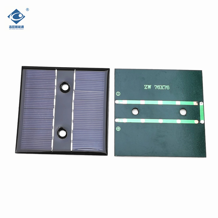 8V Mini Epoxy Solar Panel ZW-7676-8V Customized Sizes Solar Panel Charger 0.6W Poly Crystalline Solar Panel