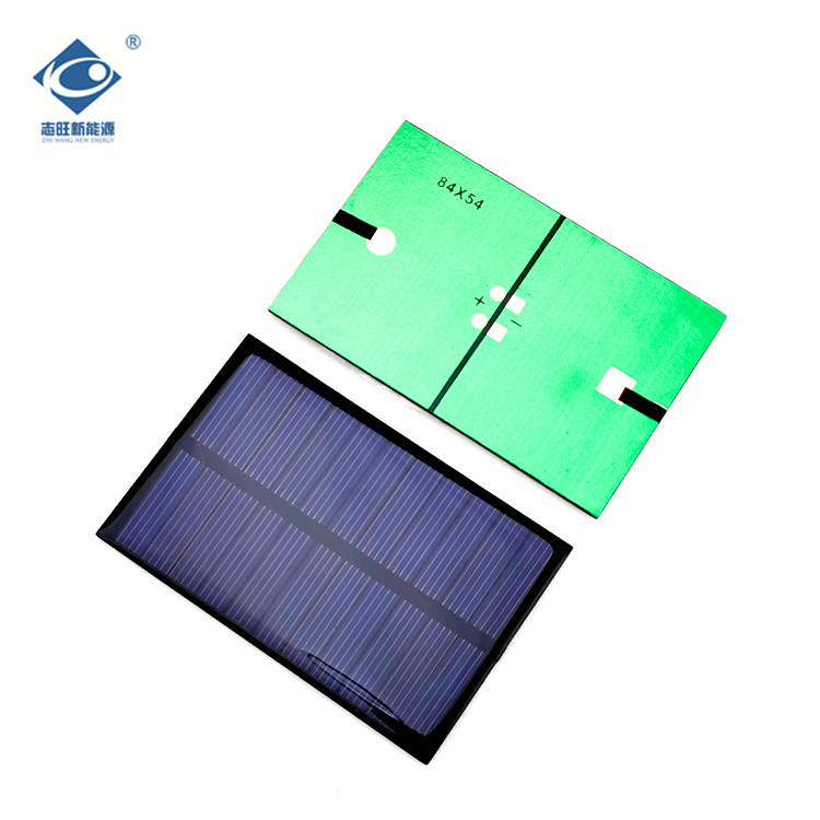5.5V Strip Solar Photovoltaic Panel 0.6W Customizable Mini Epoxy Solar Panel ZW-8454
